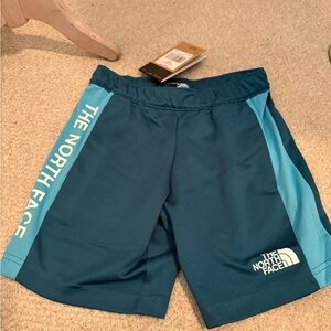 The North Face Boys' Teal Athletic Shorts size M nwt $30